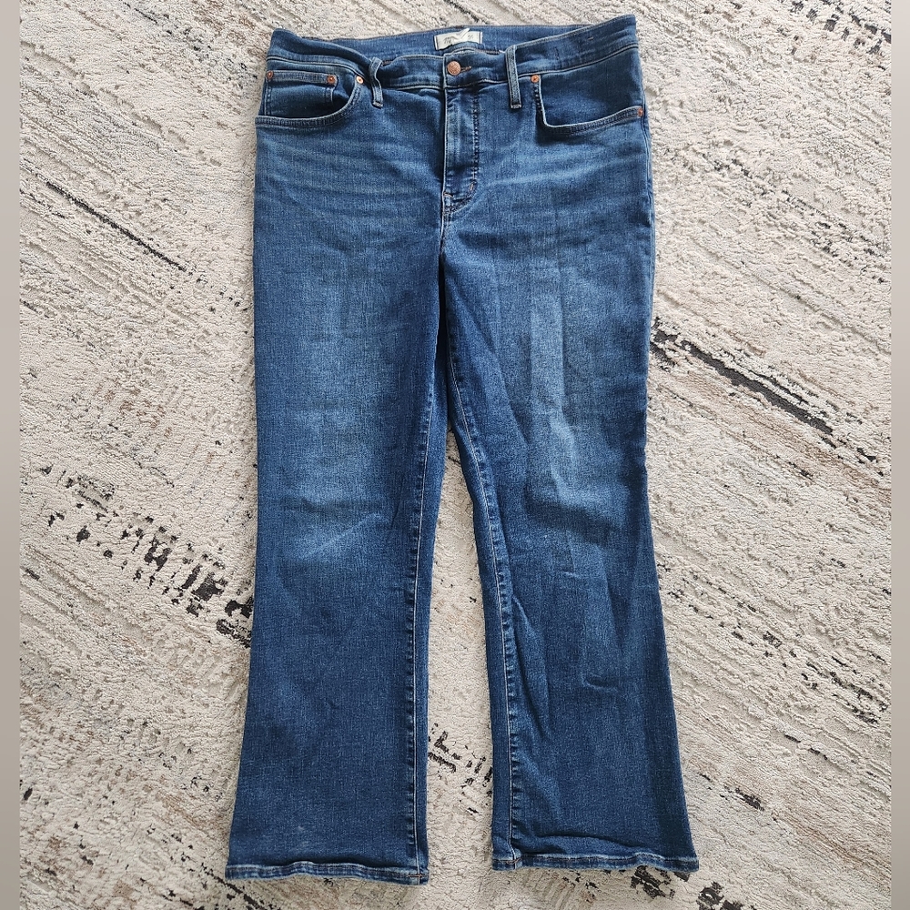 Madewell Mid Rise Kick Out Jeans - Picture 2 of 5